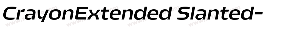 CrayonExtended Slanted字体转换